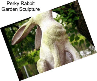 Perky Rabbit Garden Sculpture