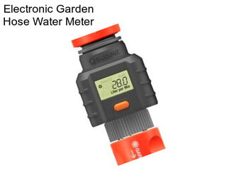 Electronic Garden Hose Water Meter