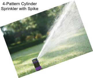 4-Pattern Cylinder Sprinkler with Spike