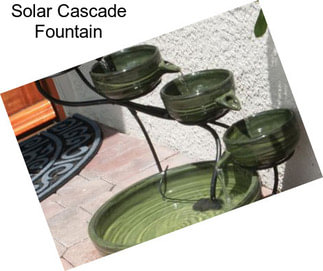 Solar Cascade Fountain