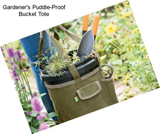 Gardener\'s Puddle-Proof Bucket Tote