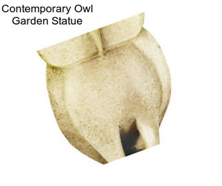 Contemporary Owl Garden Statue