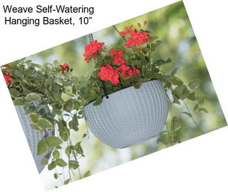Weave Self-Watering Hanging Basket, 10”