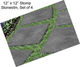 12” x 12” Stomp Stonestm, Set of 4