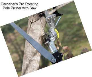 Gardener\'s Pro Rotating Pole Pruner with Saw