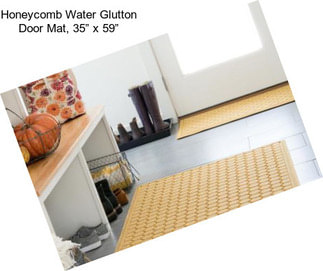 Honeycomb Water Glutton Door Mat, 35” x 59”