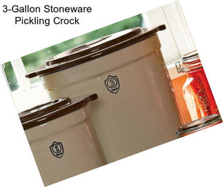 3-Gallon Stoneware Pickling Crock