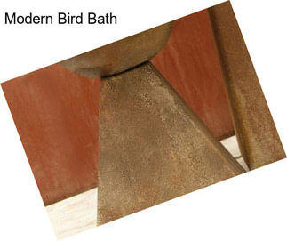 Modern Bird Bath