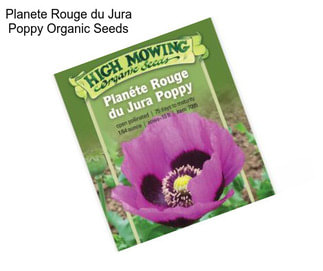 Planete Rouge du Jura Poppy Organic Seeds