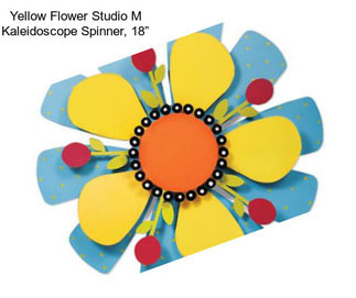 Yellow Flower Studio M Kaleidoscope Spinner, 18”