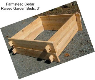 Farmstead Cedar Raised Garden Beds, 3\'