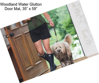 Woodland Water Glutton Door Mat, 35” x 59”