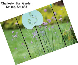 Charleston Fan Garden Stakes, Set of 3