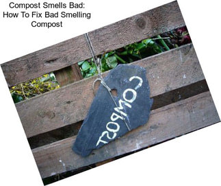 Compost Smells Bad: How To Fix Bad Smelling Compost