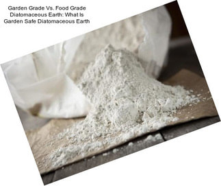 Garden Grade Vs. Food Grade Diatomaceous Earth: What Is Garden Safe Diatomaceous Earth