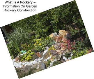 What Is A Rockery – Information On Garden Rockery Construction