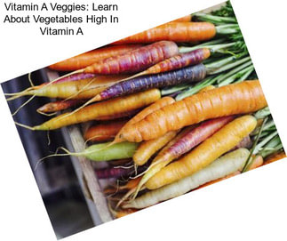 Vitamin A Veggies: Learn About Vegetables High In Vitamin A