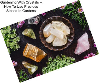 Gardening With Crystals – How To Use Precious Stones In Gardens