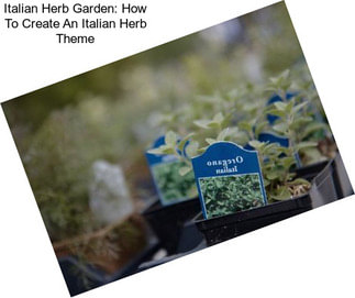 Italian Herb Garden: How To Create An Italian Herb Theme