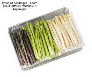 Types Of Asparagus – Learn About Different Varieties Of Asparagus