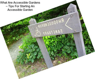 What Are Accessible Gardens – Tips For Starting An Accessible Garden