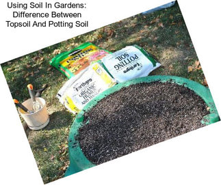 Using Soil In Gardens: Difference Between Topsoil And Potting Soil