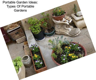 Portable Garden Ideas: Types Of Portable Gardens