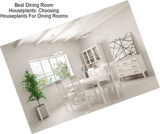 Best Dining Room Houseplants: Choosing Houseplants For Dining Rooms