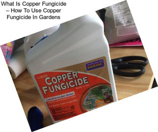What Is Copper Fungicide – How To Use Copper Fungicide In Gardens