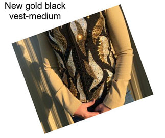 New gold black vest-medium