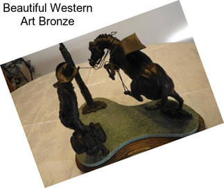 Beautiful Western Art Bronze