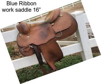 Blue Ribbon work saddle 16”