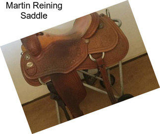 Martin Reining Saddle