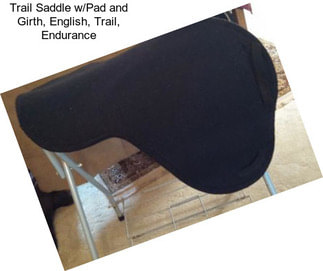 Trail Saddle w/Pad and Girth, English, Trail, Endurance