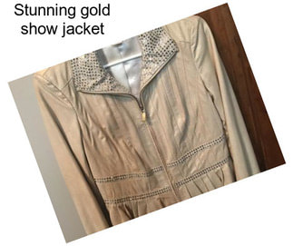 Stunning gold show jacket