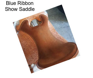 Blue Ribbon Show Saddle