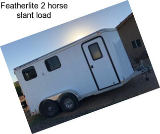 Featherlite 2 horse slant load