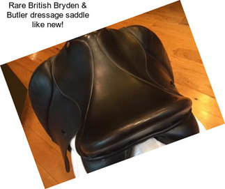 Rare British Bryden & Butler dressage saddle like new!