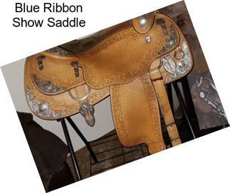 Blue Ribbon Show Saddle