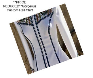 **PRICE REDUCED**Gorgeous Custom Rail Shirt