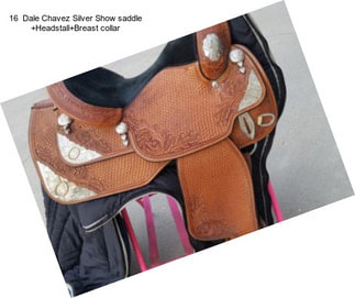 16  Dale Chavez Silver Show saddle +Headstall+Breast collar