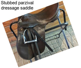 Stubbed parzival dressage saddle