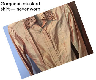 Gorgeous mustard shirt — never worn