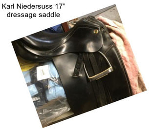 Karl Niedersuss 17” dressage saddle
