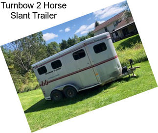 Turnbow 2 Horse Slant Trailer
