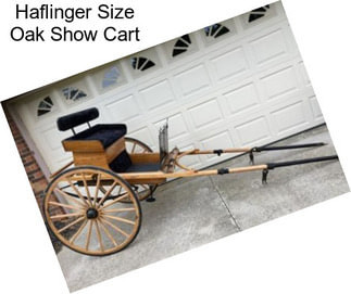 Haflinger Size Oak Show Cart