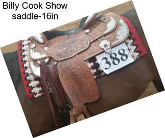 Billy Cook Show saddle-16in