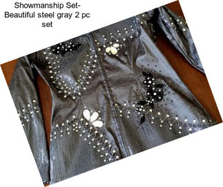 Showmanship Set- Beautiful steel gray 2 pc set