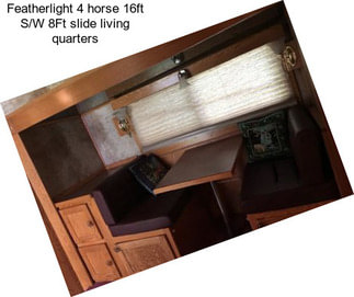 Featherlight 4 horse 16ft S/W 8Ft slide living quarters