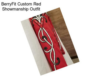 BerryFit Custom Red Showmanship Outfit